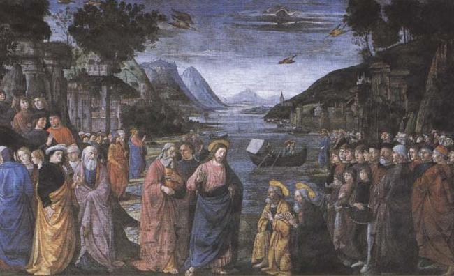 Sandro Botticelli Domenico Ghirlandaio,The Calling of the first Apostles,Peter and Andrew